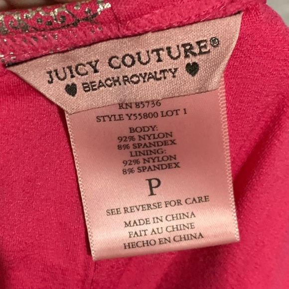 NWT Juice Couture Pink & Silver Bikini Bottoms - Picture 8 of 8